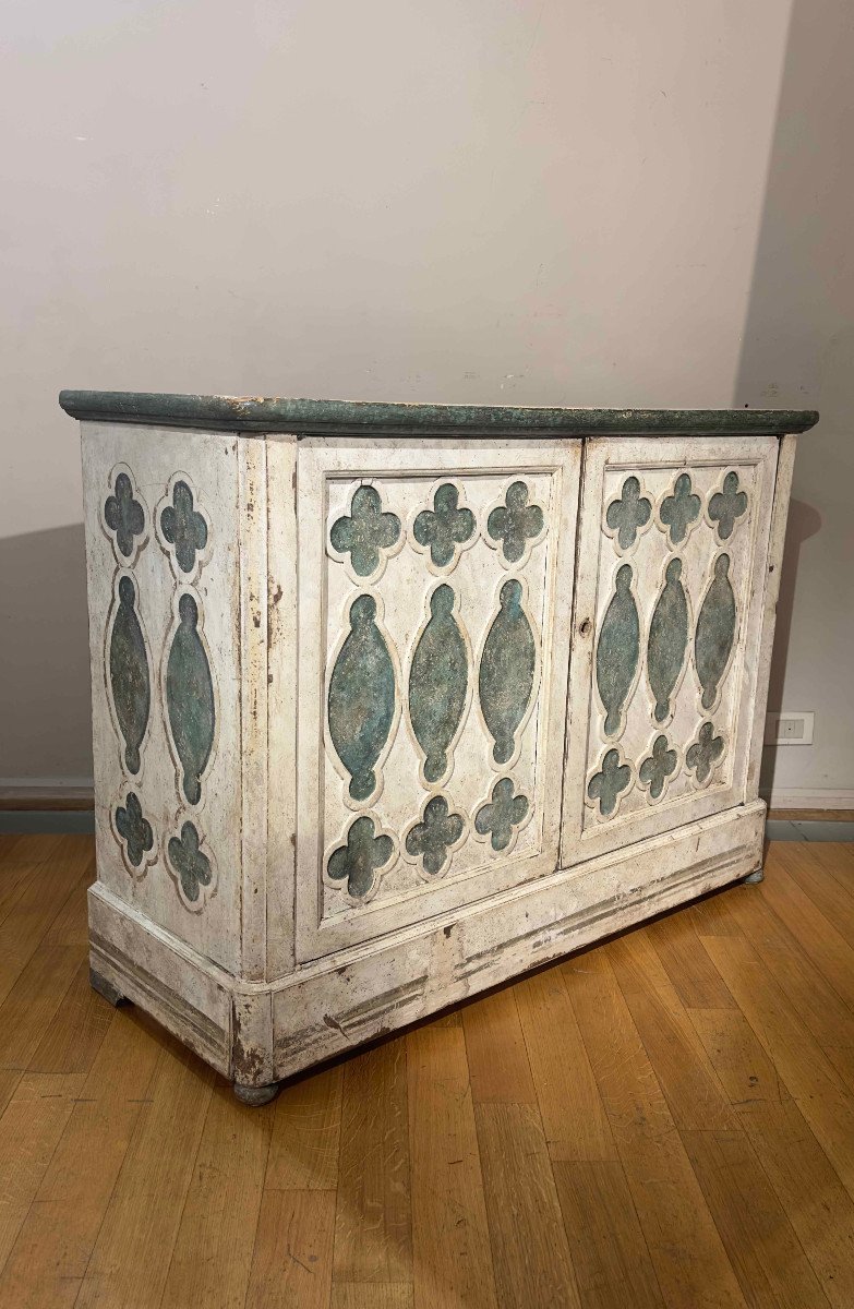 Second Half Of The 19th Century Painted Sideboard -photo-7