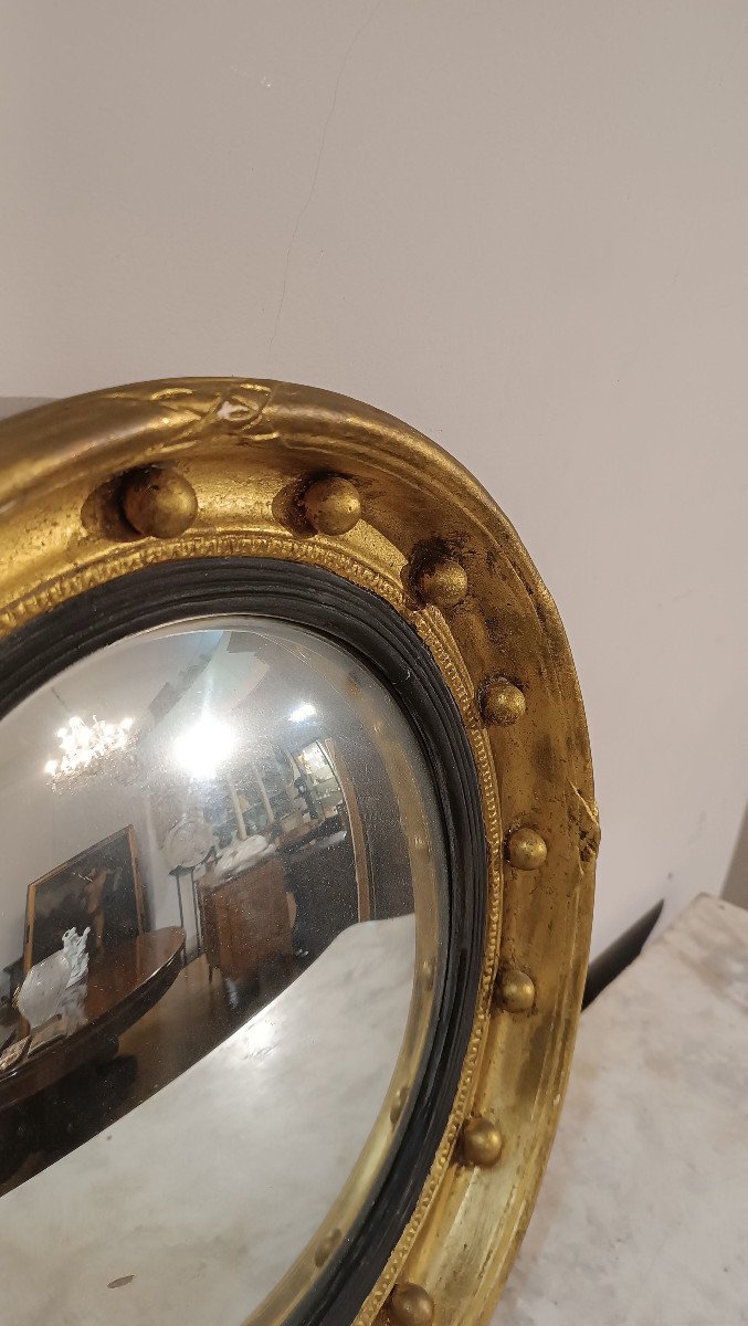 First Half Of The 19th Century Empire Lens Mirror -photo-1