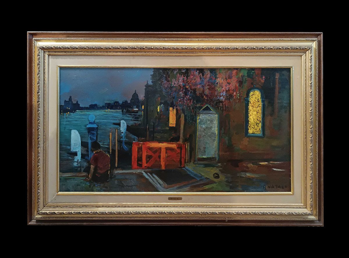 20th Century Painting View Of Venice -photo-2