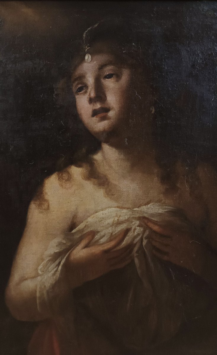 Mid-18th Century Painting With Saint Agatha -photo-7