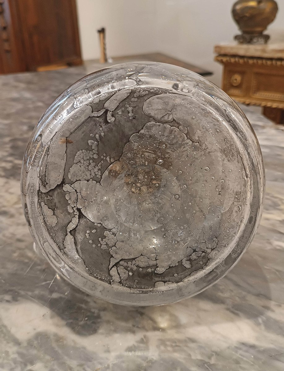 CRUCHE EN VERRE ET ARGENT FIN DU 19ème SIÈCLE-photo-6