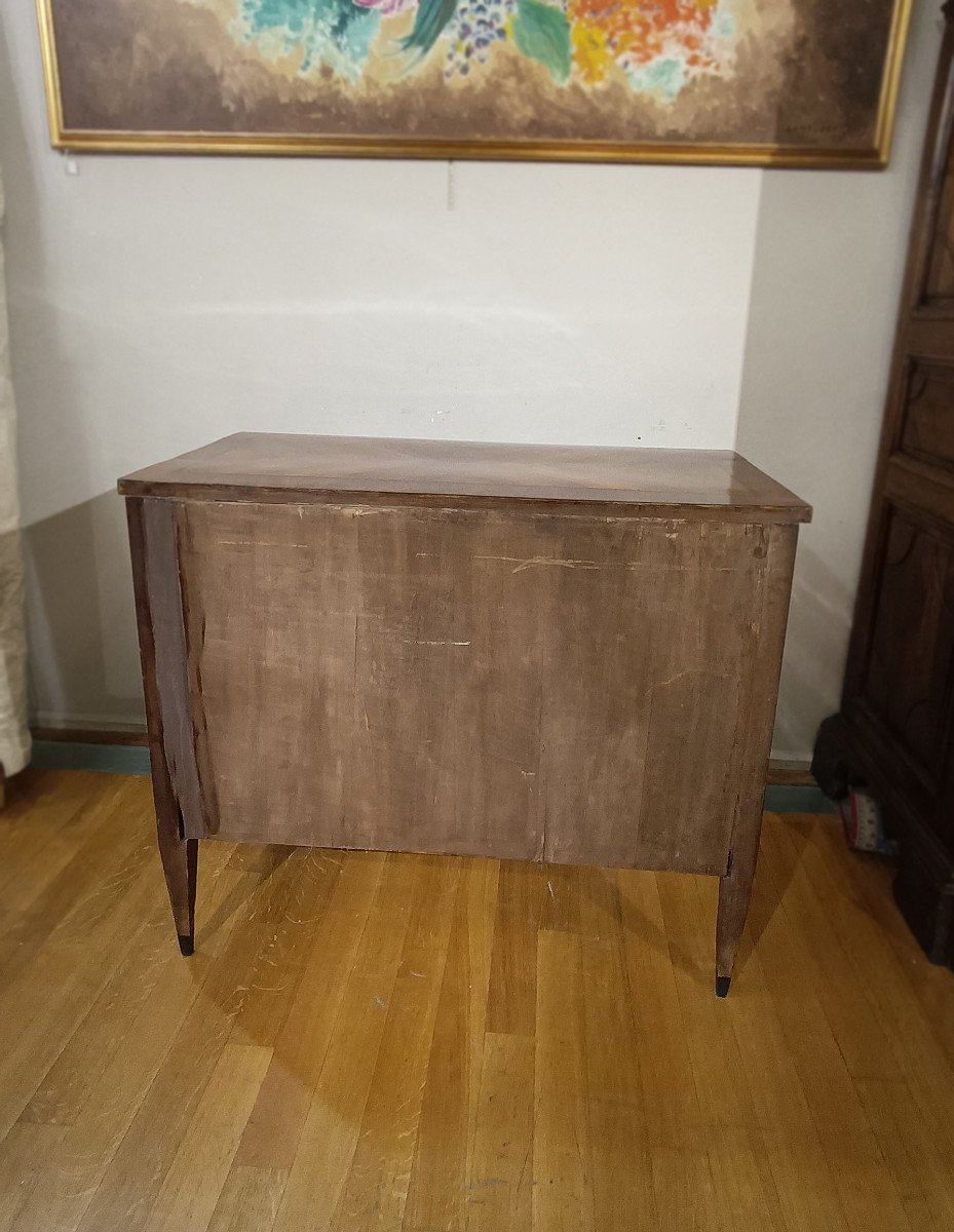 Late 18th Century Pair Of Walnut Veneered Sideboards-photo-4