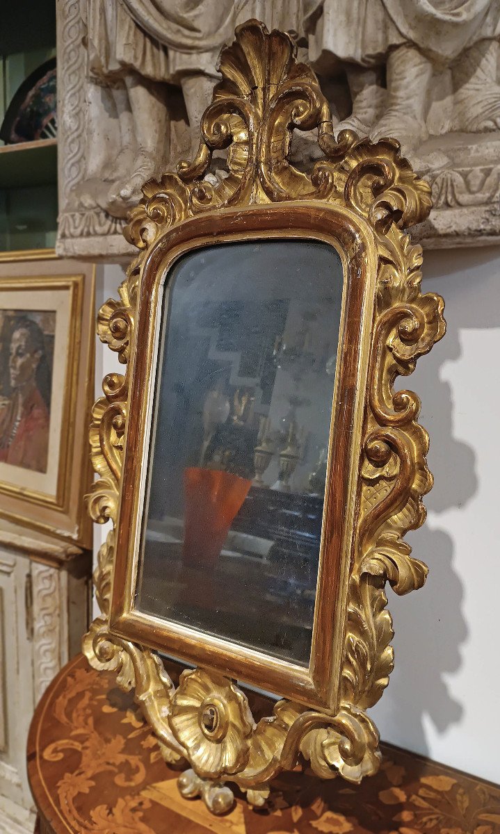 First Half Of The 19th Century Louis Philippe Gilded Mirror -photo-3