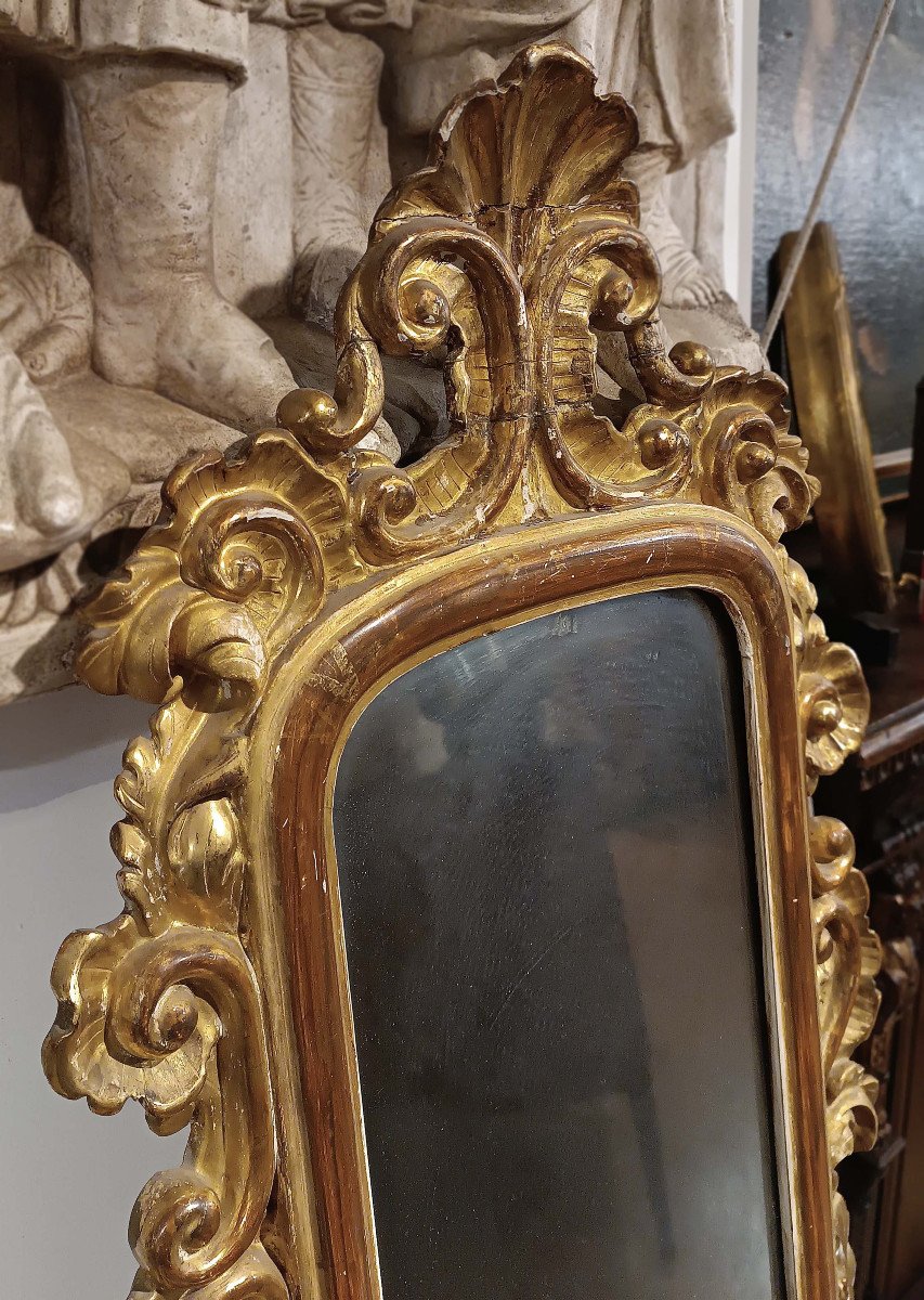 First Half Of The 19th Century Louis Philippe Gilded Mirror -photo-1