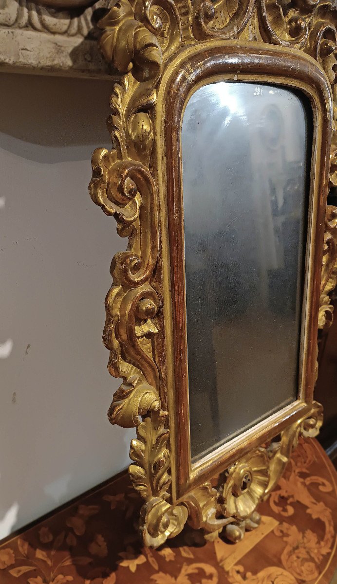 First Half Of The 19th Century Louis Philippe Gilded Mirror -photo-2