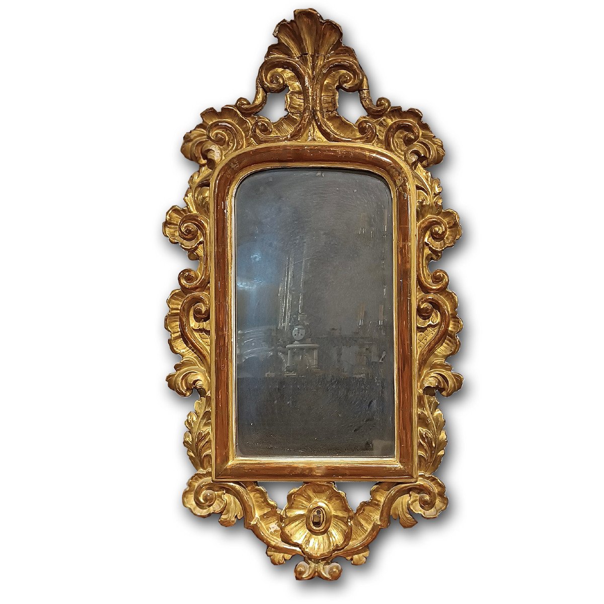 First Half Of The 19th Century Louis Philippe Gilded Mirror 