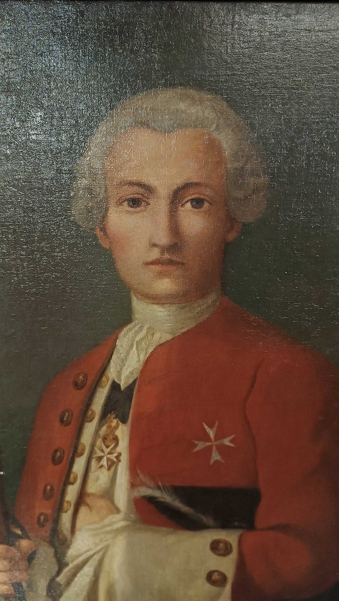 PORTRAIT DU COMTE LUDOVICO CAPRARA FIN 18ème SIÈCLE-photo-1