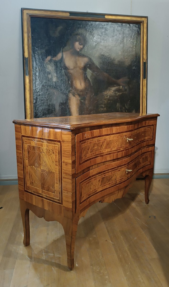 Mid 18th Century Louis XV Paneled Chest Of Drawers-photo-2