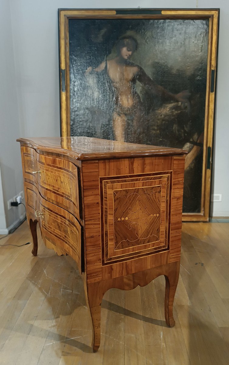 Mid 18th Century Louis XV Paneled Chest Of Drawers-photo-3