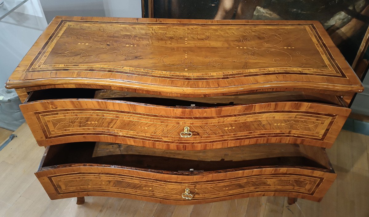 Mid 18th Century Louis XV Paneled Chest Of Drawers-photo-1