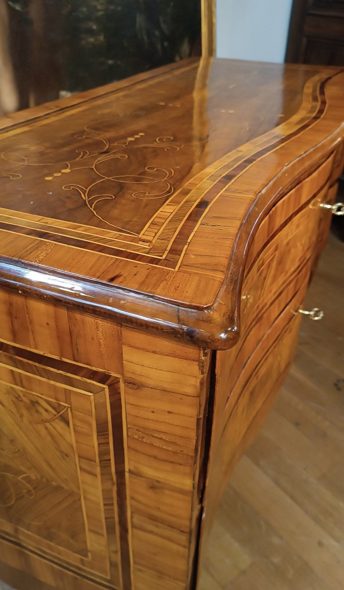 Mid 18th Century Louis XV Paneled Chest Of Drawers-photo-3