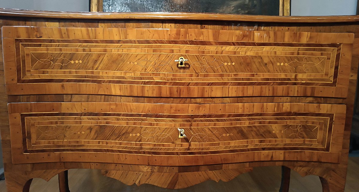 Mid 18th Century Louis XV Paneled Chest Of Drawers-photo-4