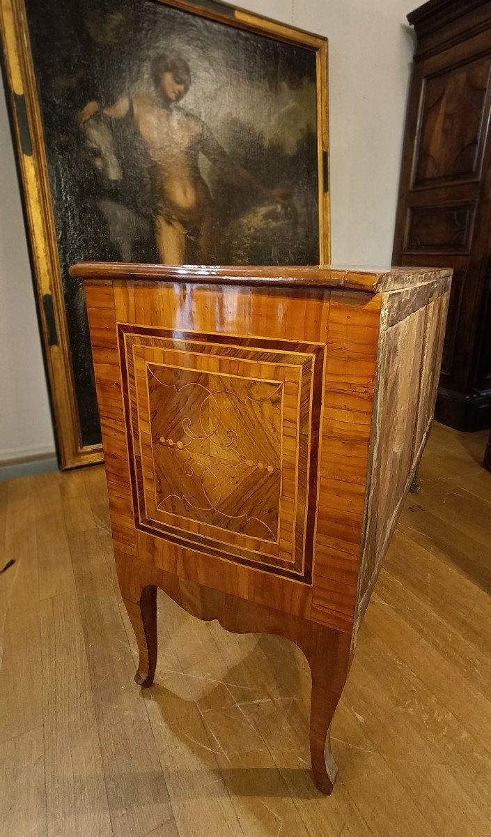 Mid 18th Century Louis XV Paneled Chest Of Drawers-photo-5