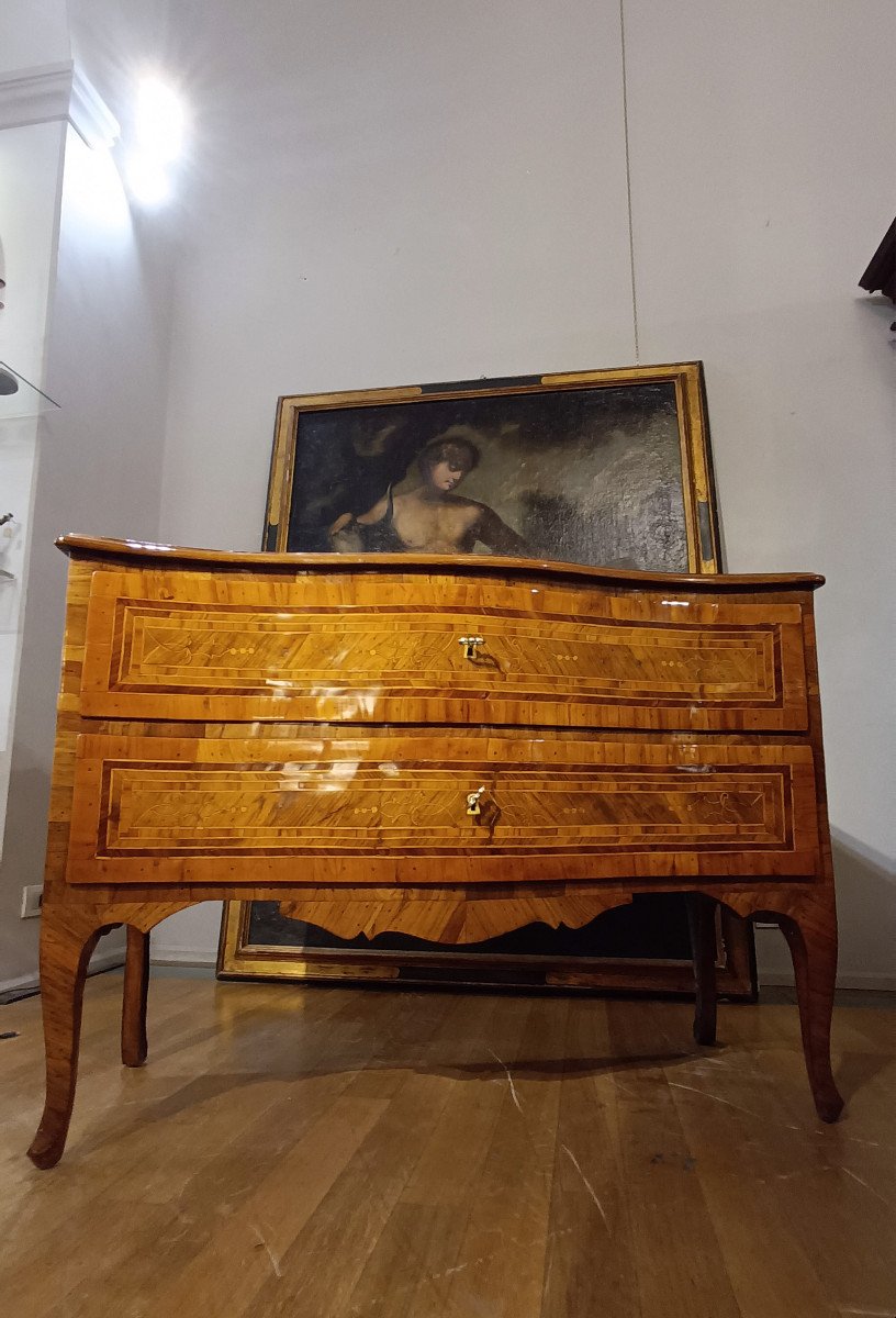 Mid 18th Century Louis XV Paneled Chest Of Drawers-photo-6