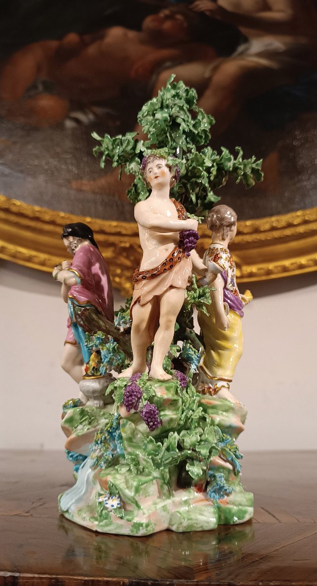 Ginori Sculpture “four Seasons” Second Half Of The 18th Century-photo-3