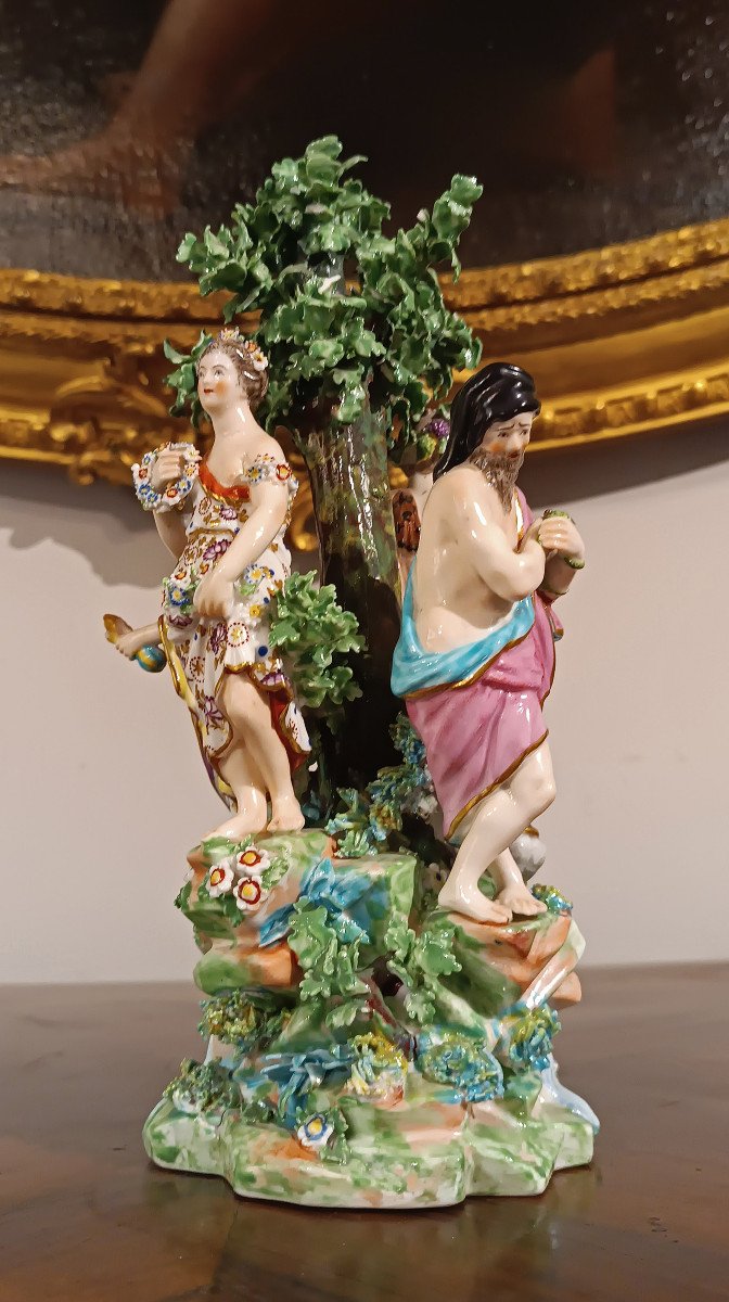 Ginori Sculpture “four Seasons” Second Half Of The 18th Century-photo-3