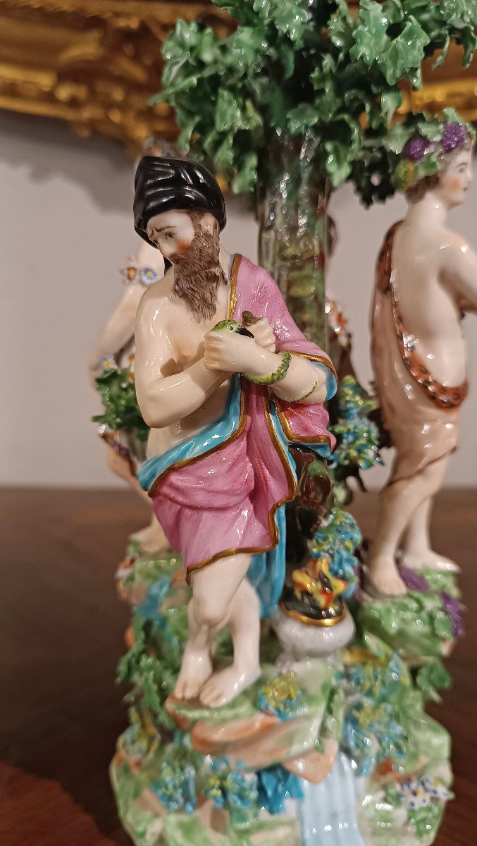 Ginori Sculpture “four Seasons” Second Half Of The 18th Century-photo-8