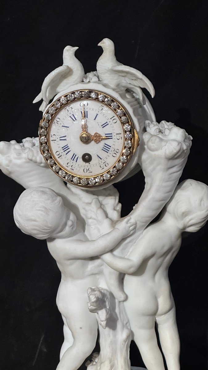 Early 19th Century French Porcelain Clock -photo-1