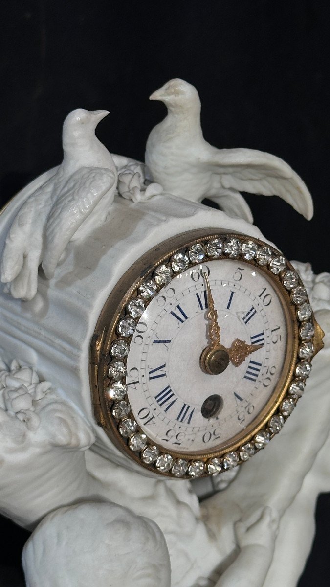 Early 19th Century French Porcelain Clock -photo-3