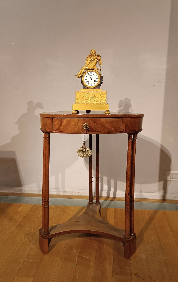 End Of The 18th Century Round Walnut Table-photo-6