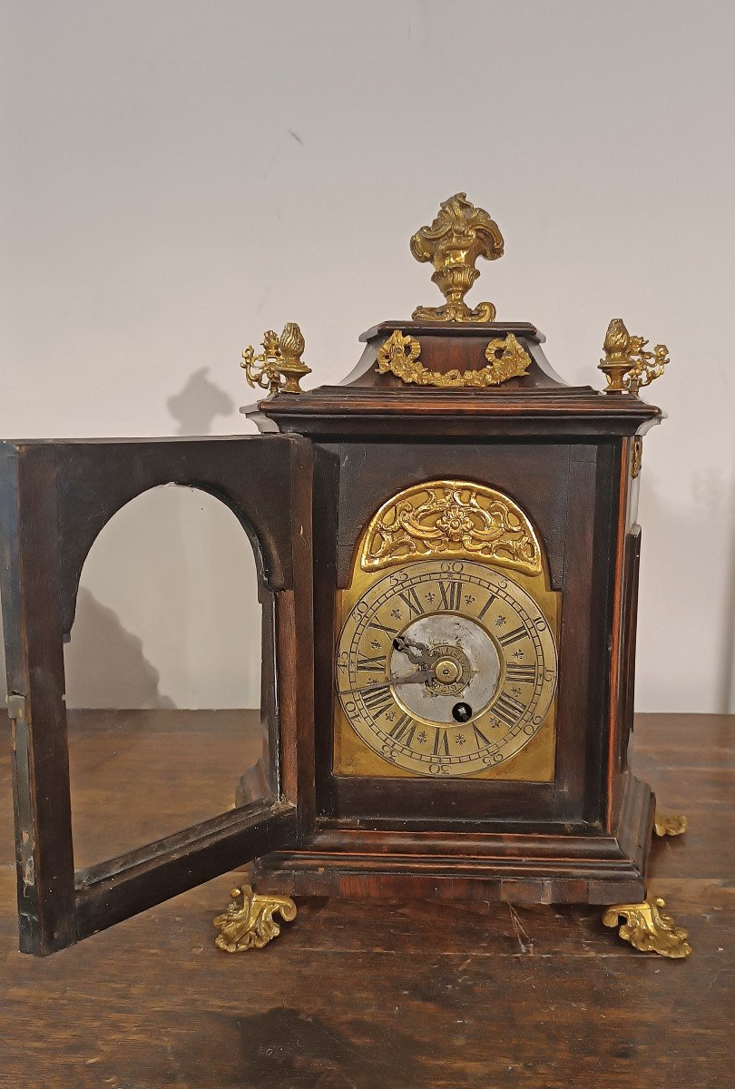 Second Half Of The 17th Century Walnut And Golden Bronze Clock -photo-2