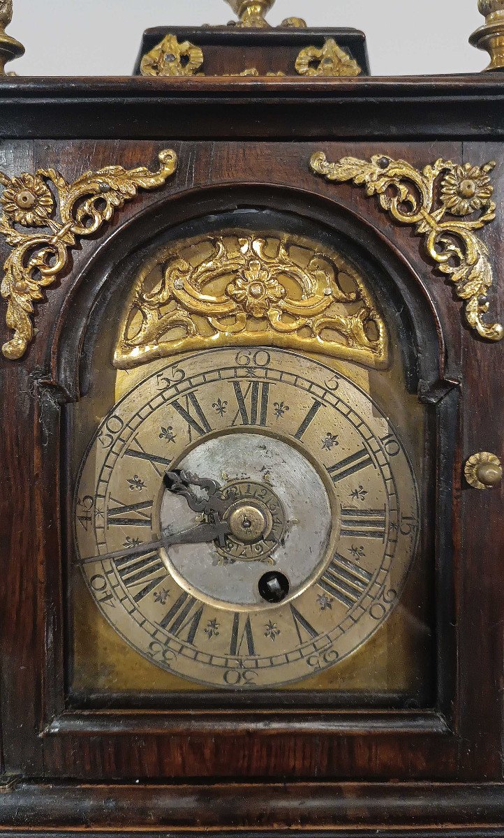 Second Half Of The 17th Century Walnut And Golden Bronze Clock -photo-3