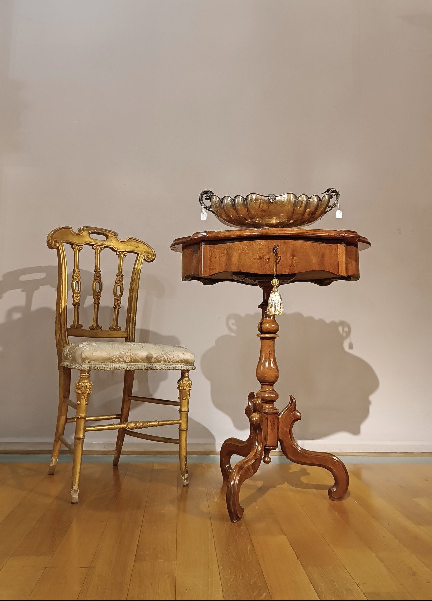 Early 19th Century Birch Opening Table -photo-6