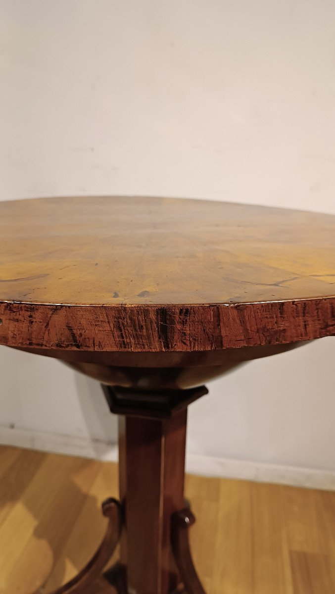 Early 19th Century Charles X Coffee Table In Walnut -photo-1