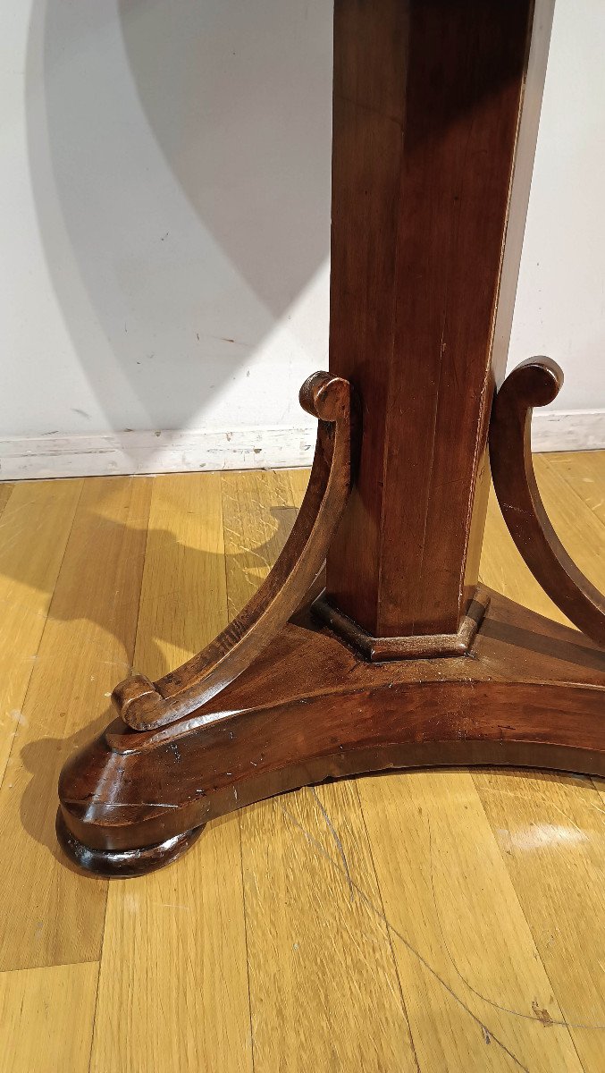 Early 19th Century Charles X Coffee Table In Walnut -photo-2