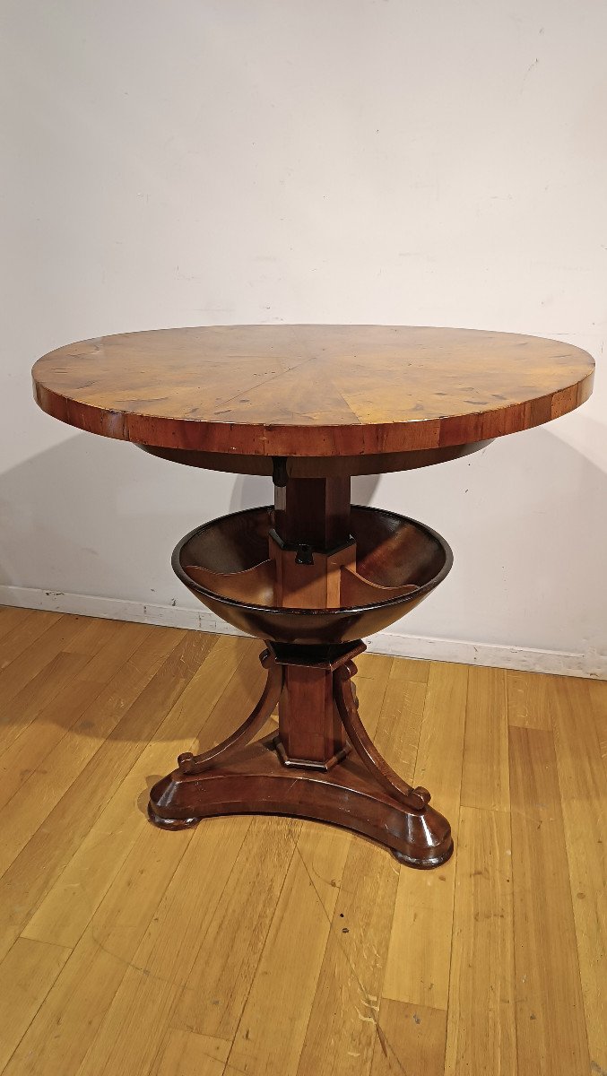 Early 19th Century Charles X Coffee Table In Walnut -photo-3