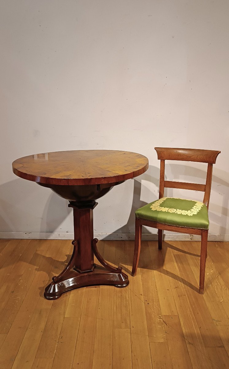 Early 19th Century Charles X Coffee Table In Walnut -photo-6