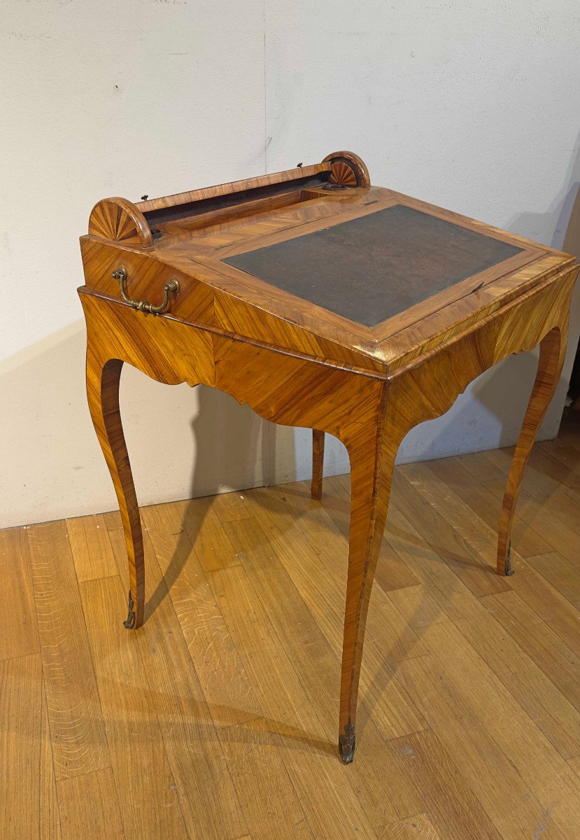 Opening Writing Table Second Half Of The 19th Century-photo-3