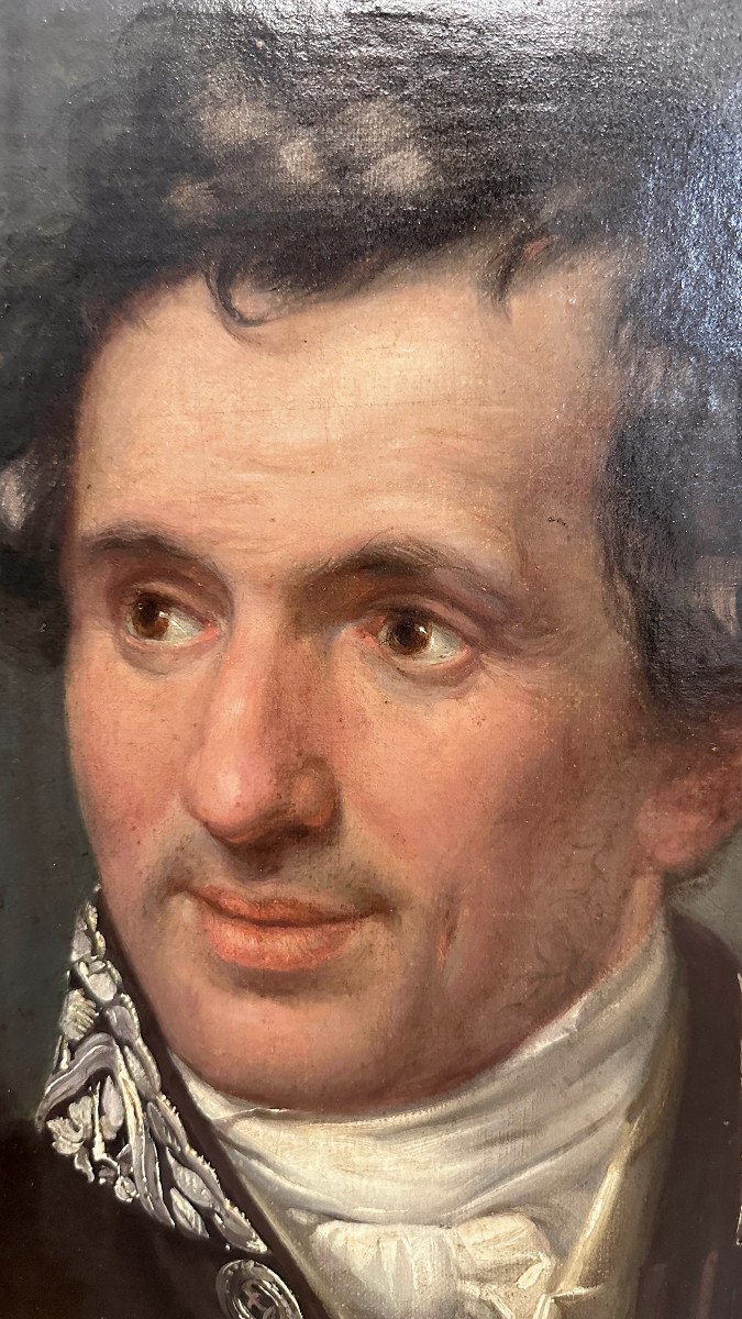 Early 19th Century Portrait Of A Gentleman In Uniform-photo-1