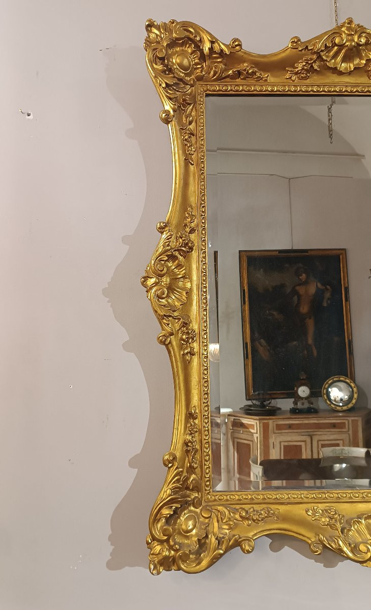 Early 19th Century Charles X Rectangular Mirror -photo-2