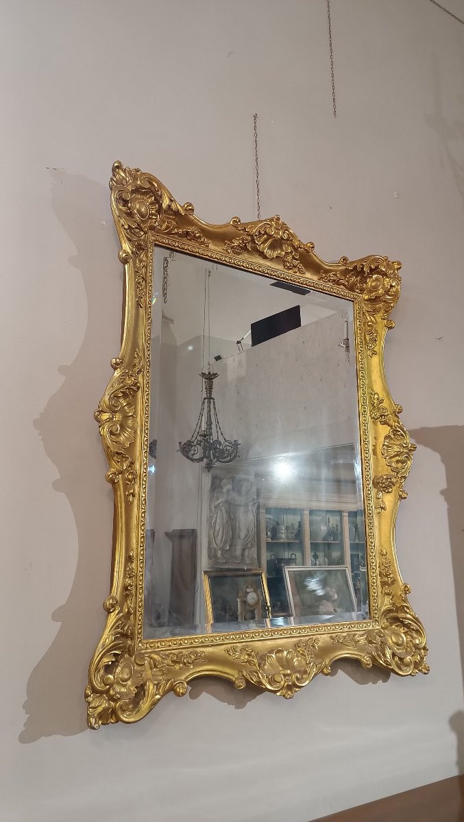 Early 19th Century Charles X Rectangular Mirror -photo-2