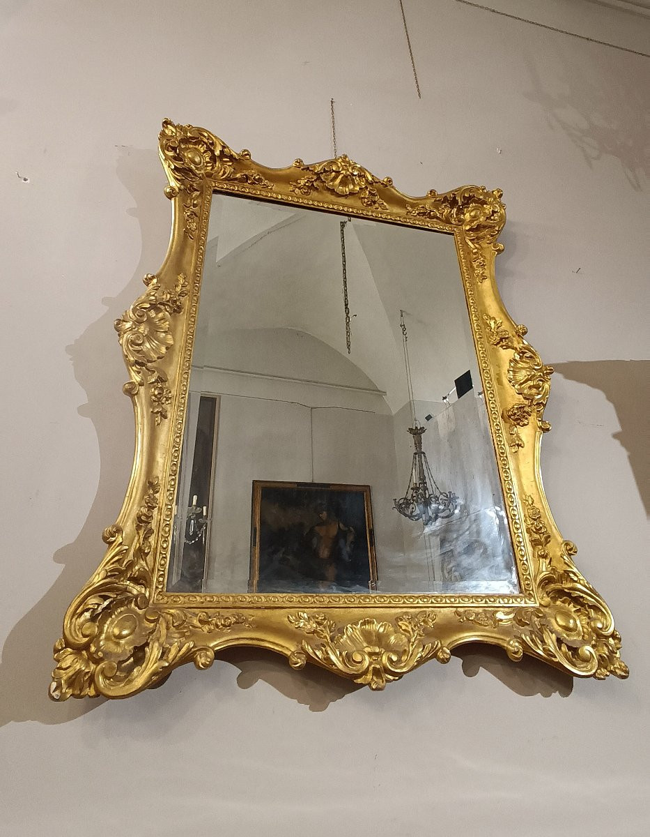 Early 19th Century Charles X Rectangular Mirror -photo-7