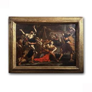 17th Century Pietro Da Cortona's Painting The Rape Of The Sabine