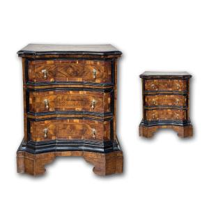 Early 18th Century Pair Of Chests Louis XIV 