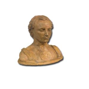 End Of The 18th Century Neoclassic Terracotta Bust 