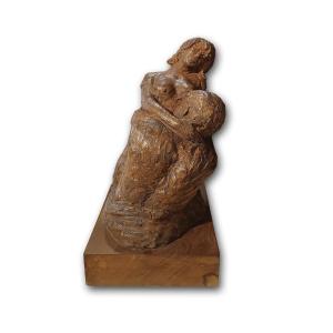 20th Century Sculpture “love's Embrace” 