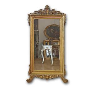 Early 19th Century Golden Mirror With Coat Of Arms