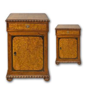 Early 19th Century Pair Of Small Charles X Sideboards