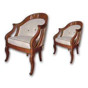 Pair Of Jacob Armchairs Early 19th Century