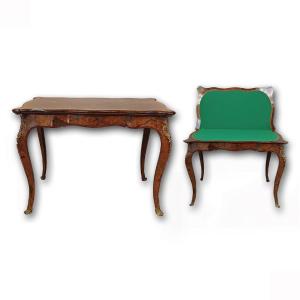 Early 19th Century Walnut Briar Game Table