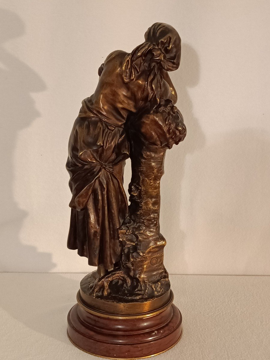 Bronze Sculpture Mathurin Moreau - The Reaper -photo-5