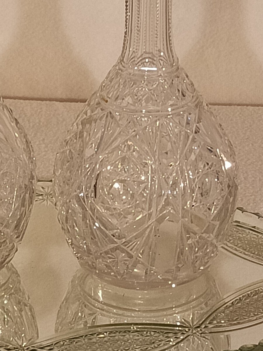 Pair Of Baccarat Lagny Model Decanters-photo-1