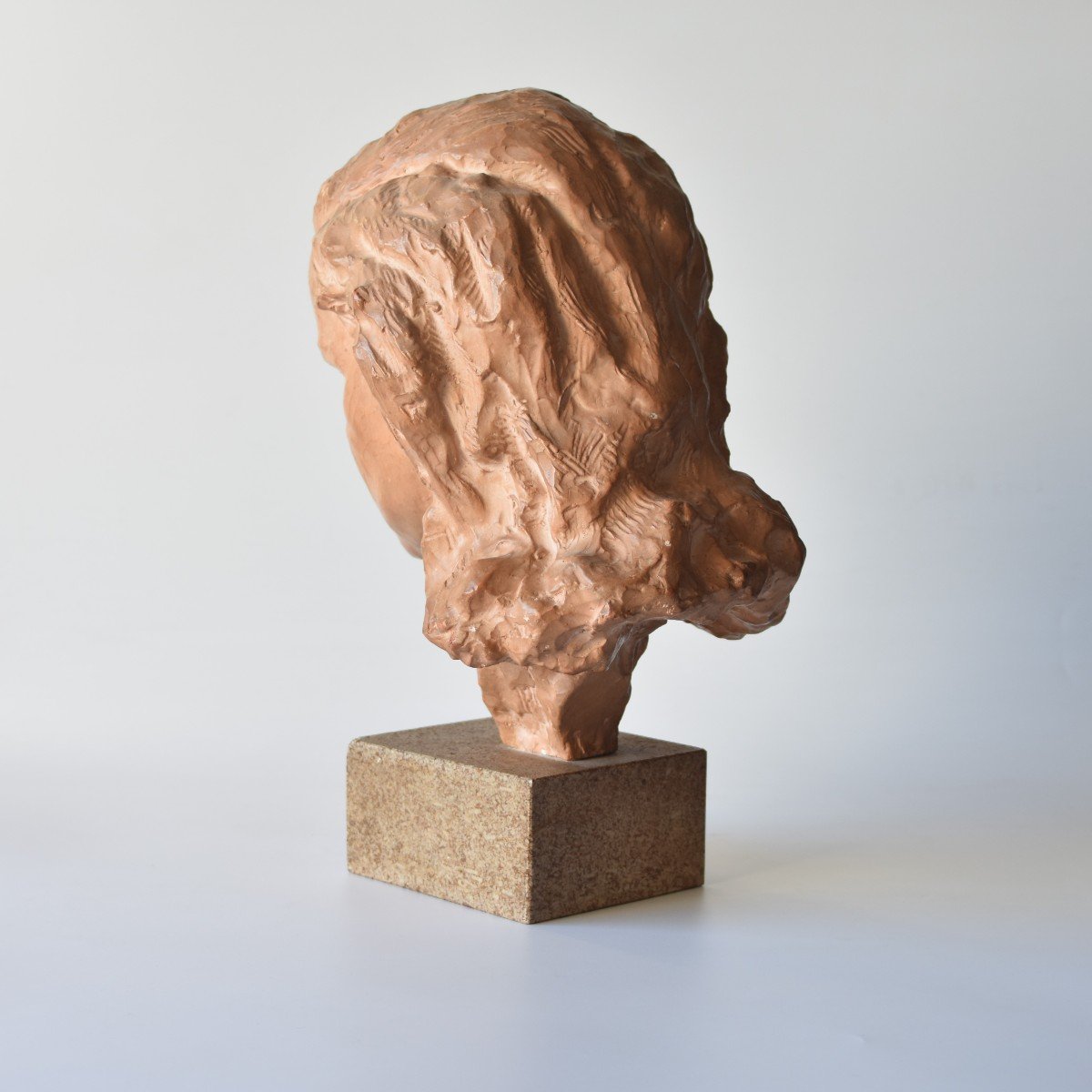 Terracotta Head - Sersté Paul (1910-2000)-photo-4