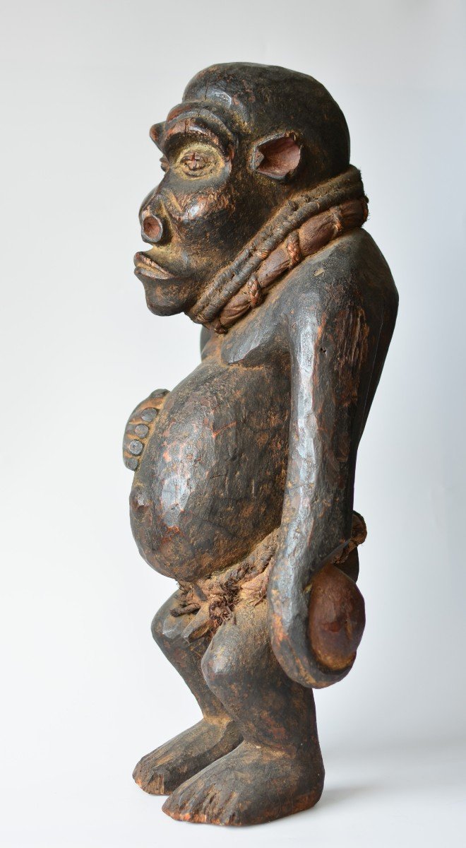 Gorilla Fetish Statue Bulu/boulou (cameroon)-photo-4