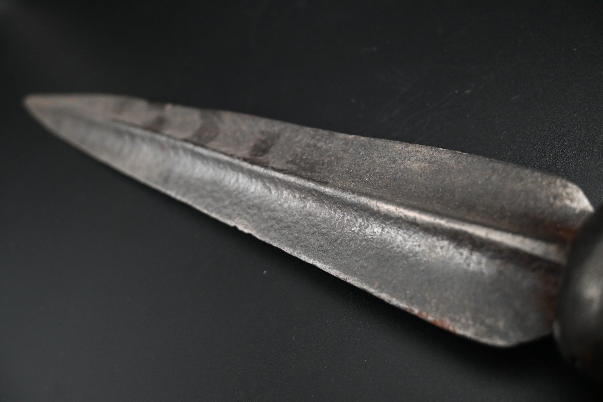 17th Century Wrought Iron Spearhead-photo-3