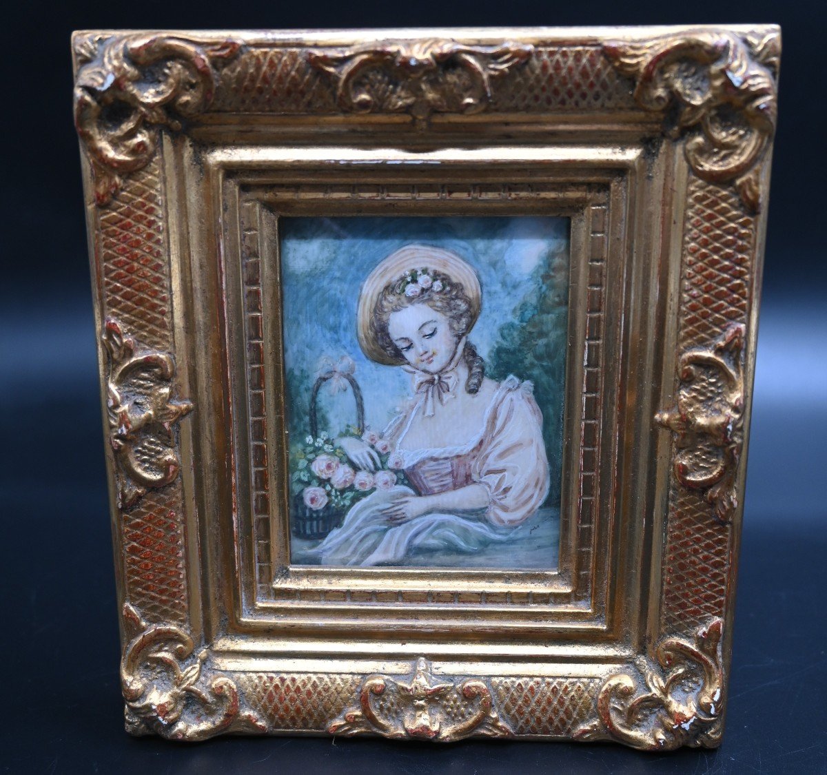 XIX Century Painted Miniature